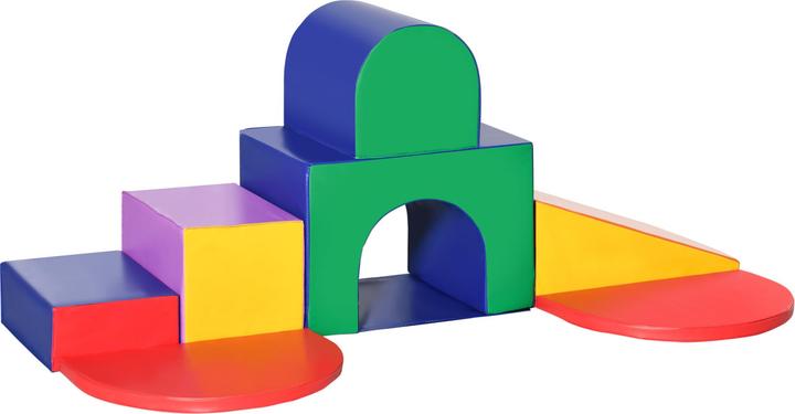 Homcom Bausteinset Kunstleder, EPE Mehrfarbig