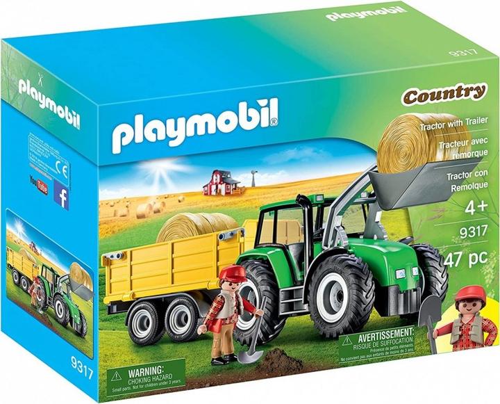 Actual product image Playmobil Tractor with Trailer (9317, Playmobil Country)