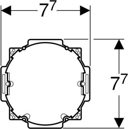 Actual product image Geberit Basic installation set with flush-mounted box for DuoFresh module
