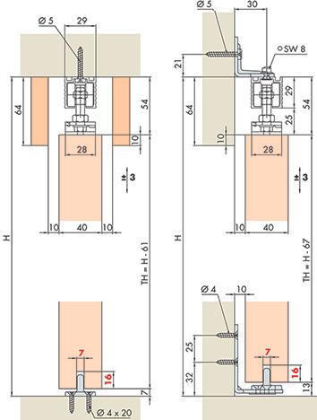 Actual product image HAWA Sliding door sets