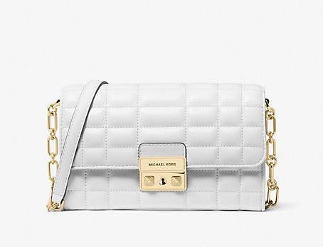Actual product image Michael Kors Quilted Leather Wallet with Chain