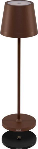 Actual product image Century LED table lamp LUME Plus corten 2,2W 2700K Dimm. IP54 (190 lm)
