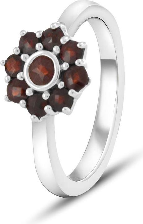 Produktbild Beneto Exclusive - Charming silver ring with garnets GRAAGG1 - Circuit: 50 mm (50)