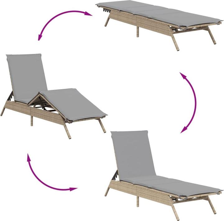 Actual product image vidaXL Sonnenliege (200 cm)