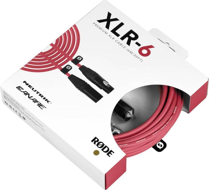 Image du produit RØDE XLR-6 Rouge (6 m, XLR)