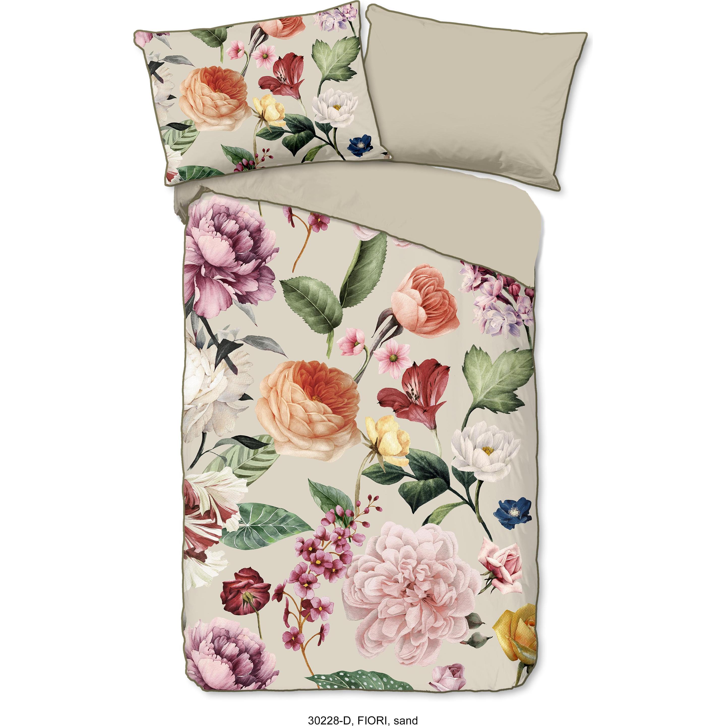 Descanso, Bettwäsche, Fiori (Bettwäsche Set, 140 x 200 cm, 70 x 90 cm)