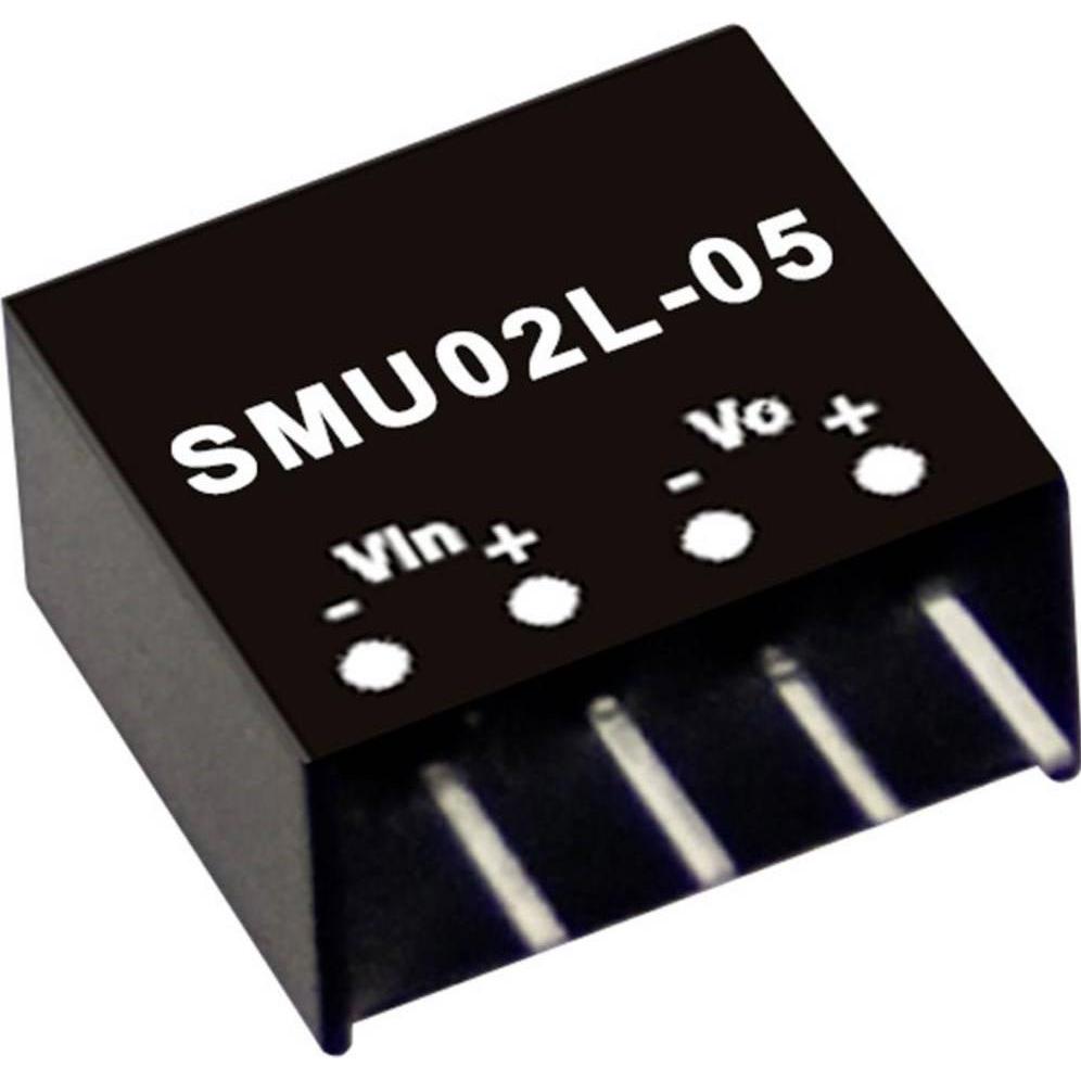 MeanWell, Spannungswandler, DC/DCWandlerModule Serie SMU02 SIP/SIL4 Case Single Output 1