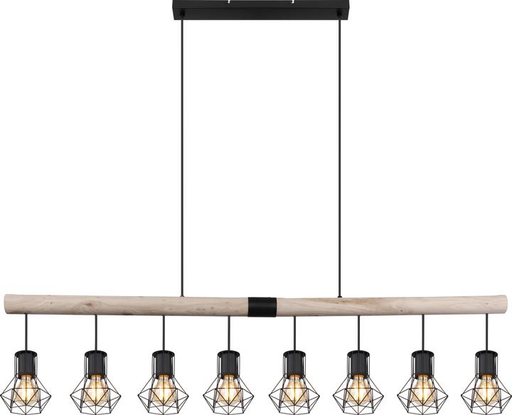 Productafbeelding Globo HANGLAMP METAAL ZWART, 8XE27 (E27)
