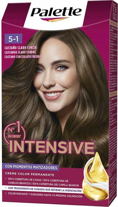 Image du produit Palette INTENSIVE teinte châtain clair cendré (5.1-castaño claro ceniza)