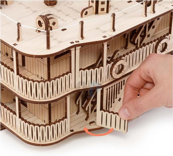 Actual product image Eco Wood Art Paddle steamer "River Princess" - 3D wooden kit