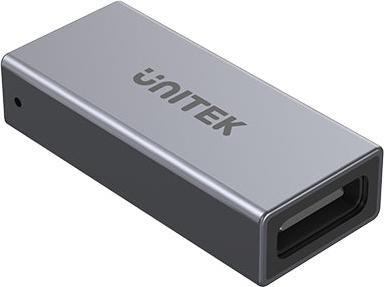 Produktbild Unitek Adapter USB A1036GY USB-C - USB-C Srebrny (A1036GY) (USB Typ-C, 2.88 cm)