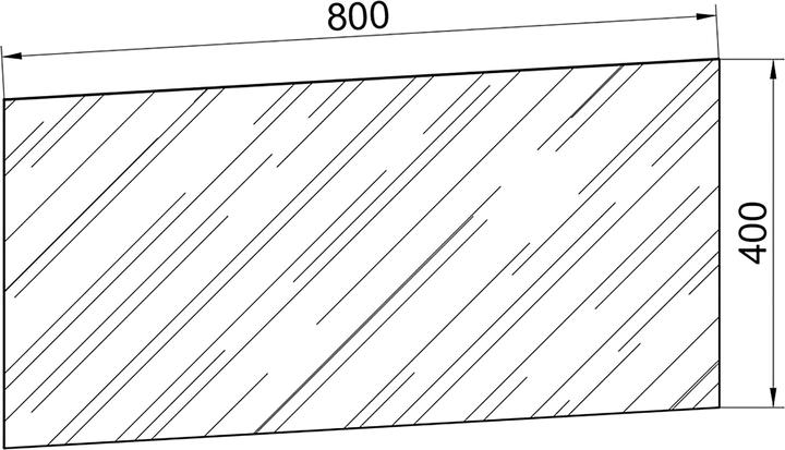 Produktbild VCM Badspiegel Wandspiegel Badinos 40 x 80 cm (80 x 3 cm)