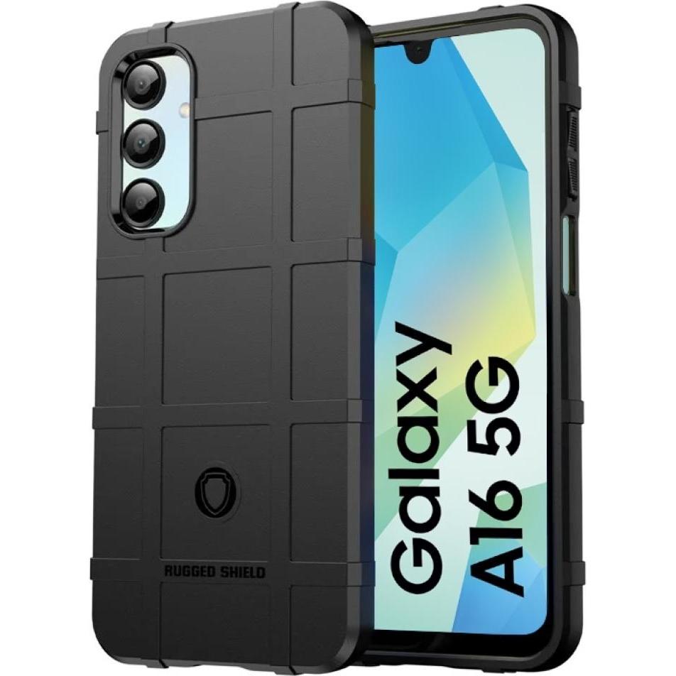 Screenguard Samsung Galaxy A16 5G Rugged Shield Hülle (Samsung Galaxy A16 5G), Smartphone Hülle, Schwarz
