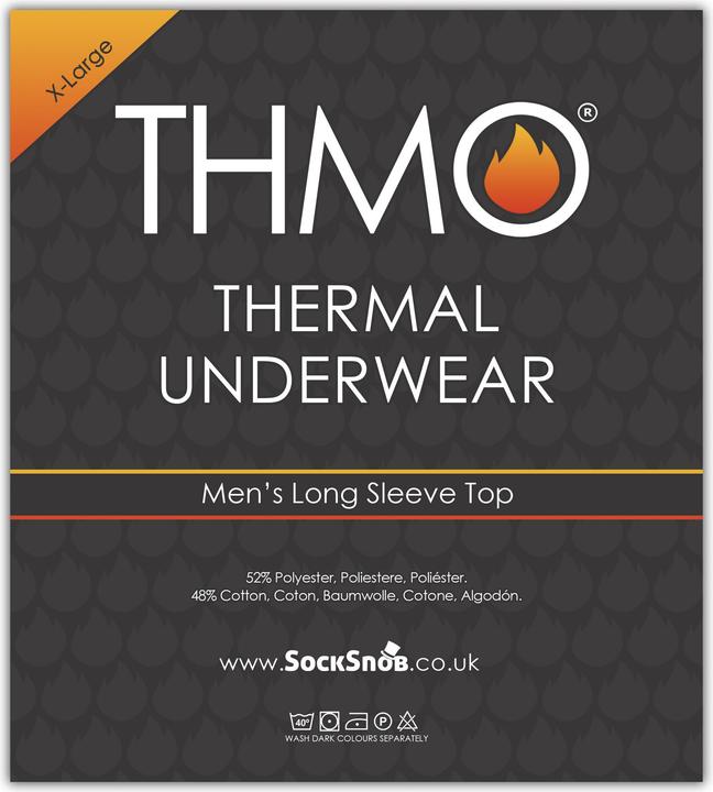 Image du produit Thmo 1 Packung Thermo Langarmshirt | Innenfleece Thermo Unterwäsche (XL)