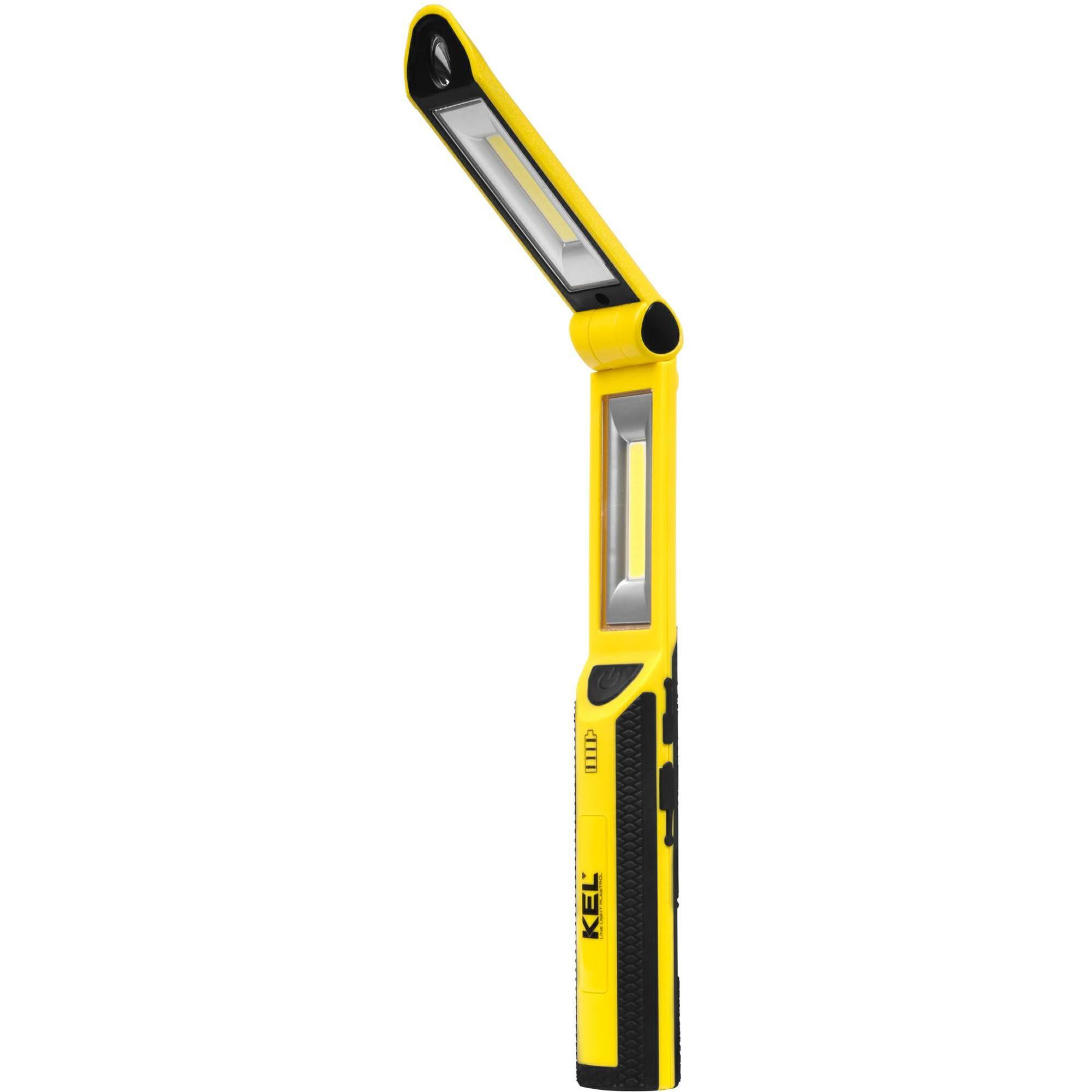 KEL, Illuminazione officina, Torcia ricaricabile per officina a LED COB 3W+1W 2.6Ah Li-Ion (180 lm)