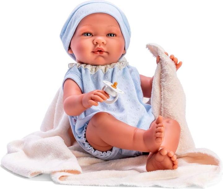 Asi - Body Y Gorro Punto Azul Manta Beige (24367011)