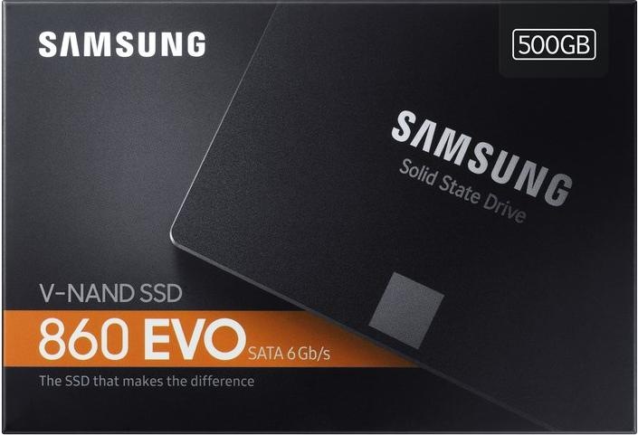 Actual product image Samsung 860 EVO Basic (500 GB, 2.5")