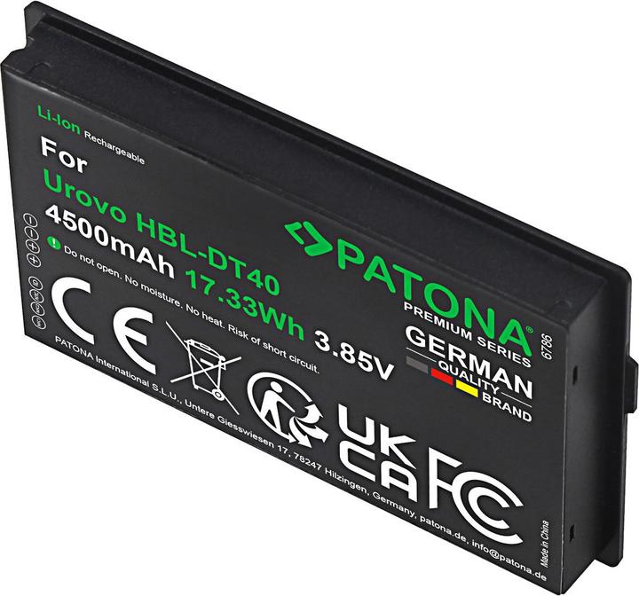 Produktbild Patona Premium Akku für Urovo DT40 HBL-DT40