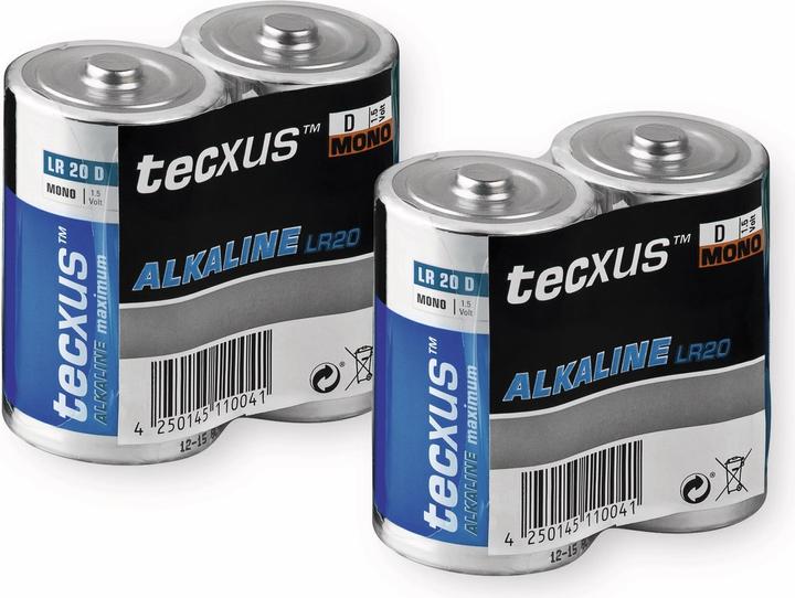 Image du produit Tecxus Mono LR 20 D - Pile 2 x D - alcaline (2 pcs, D, 14800 mAh)