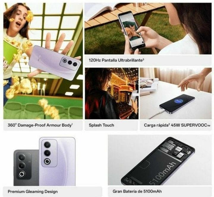 Produktbild OPPO A80 (256 GB, Moonlight Purple, 6.67", Dual SIM, 5G)