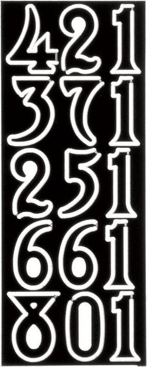 Actual product image Glorex Numbers 1-12 Size 10mm 1 Set