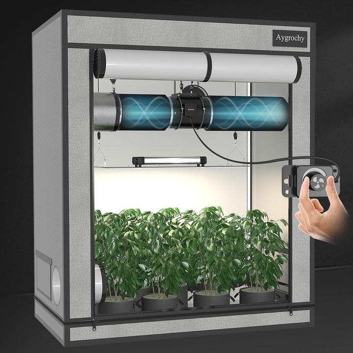 Produktbild Aygrochy 200mm Inline Rohrventilator mit Speed Kontrolleur