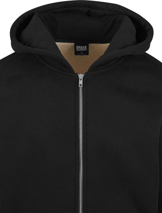 Image du produit Urban Classics Sweatshirt à capuche zippé en sherpa (L, M)