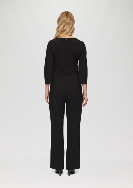 Produktbild S.Oliver Overall Fliessender Jersey-Jumpsuit mit Ziergürtel (46)