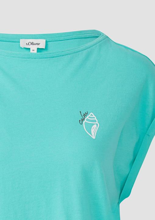 Produktbild S.Oliver T-Shirt Relaxed-Fit-Shirt mit Print und überschnittenen Schultern (34)