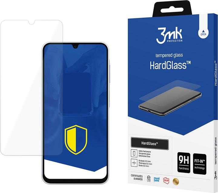 3MK Tempered glass HardGlass⢠for Samsung Galaxy A26 5G (1 Stück, Samsung Galaxy A26)
