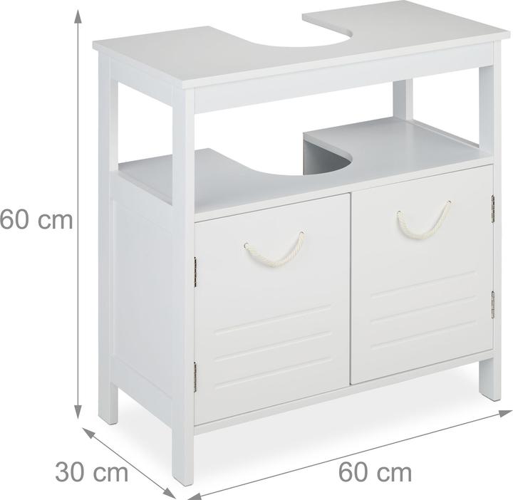 Actual product image Relaxdays Vanity unit (60 x 30 x 60 cm)
