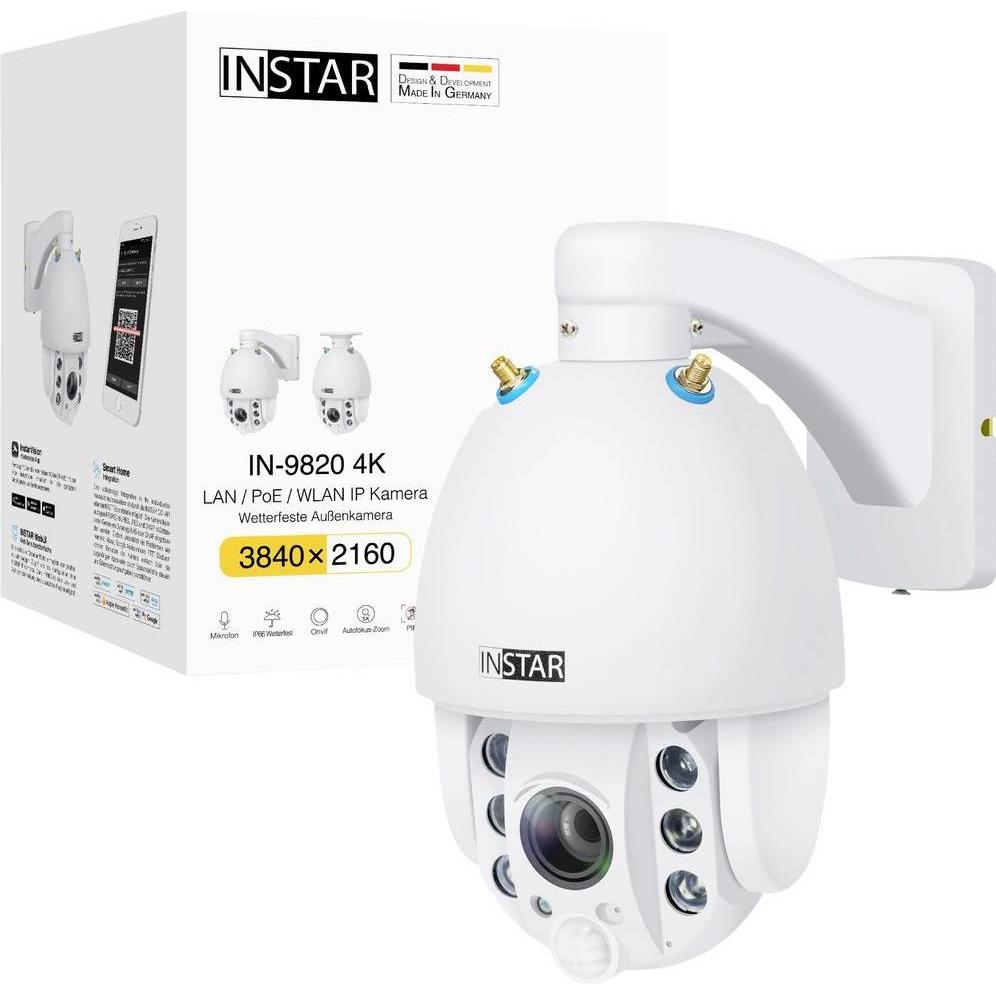 Instar IN-9820 4K weiss 18004 IP Überwachungskamera, Telecamera di rete, Bianco