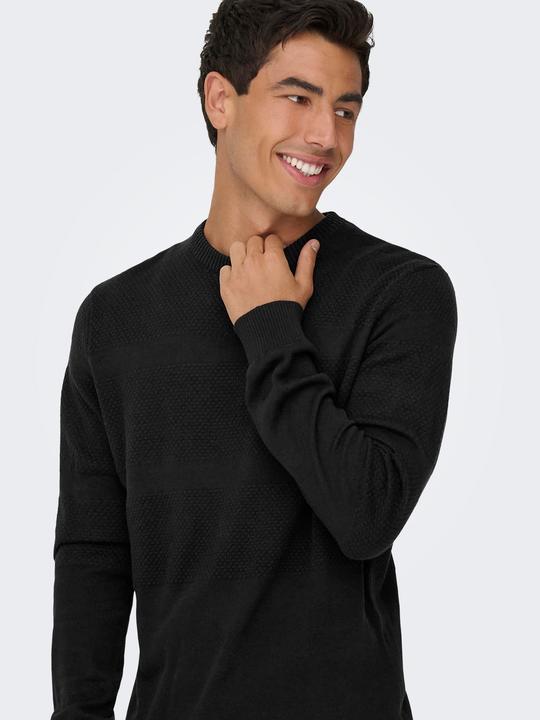 Actual product image Only & Sons Onsmalik Reg 12 Pinaple Crew Knit (M)