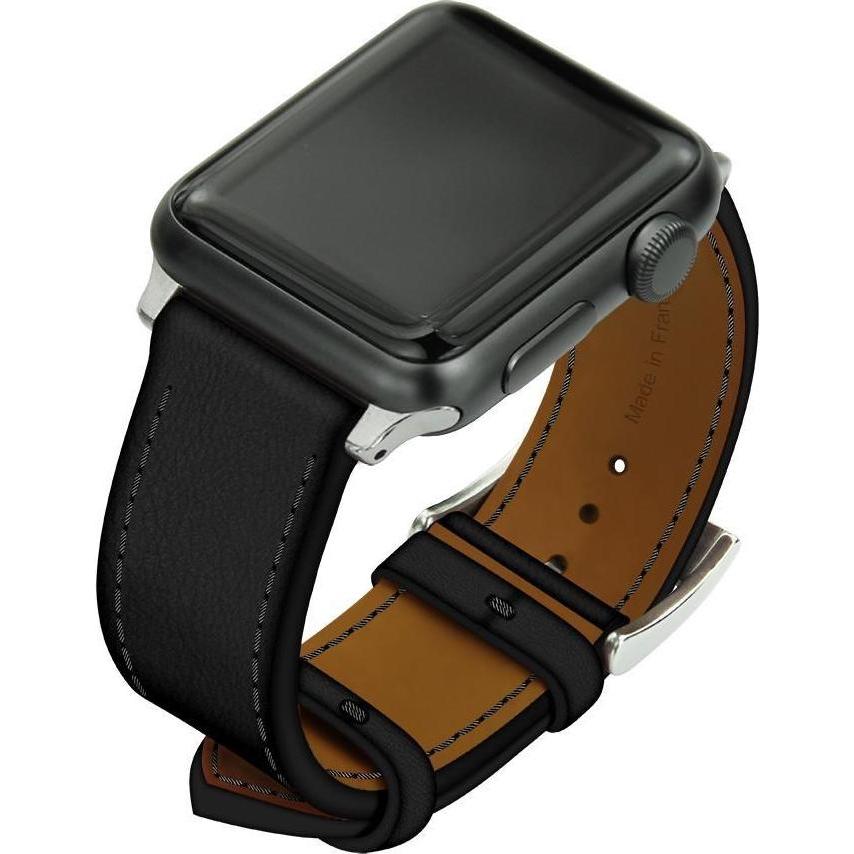 Thumbnail - Noreve Lederarmband (38 mm, Cuir, Apple Watch Series 1, Apple Watch Series 2, Apple Watch Series 3), Uhrenarmband, Schwa...