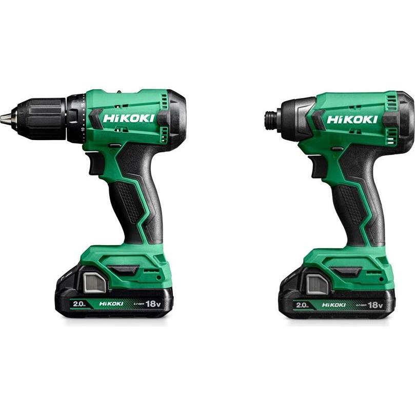 Hikoki, Bohrmaschine + Akkuschrauber, KC18DAWAZ (Akkubetrieb)
