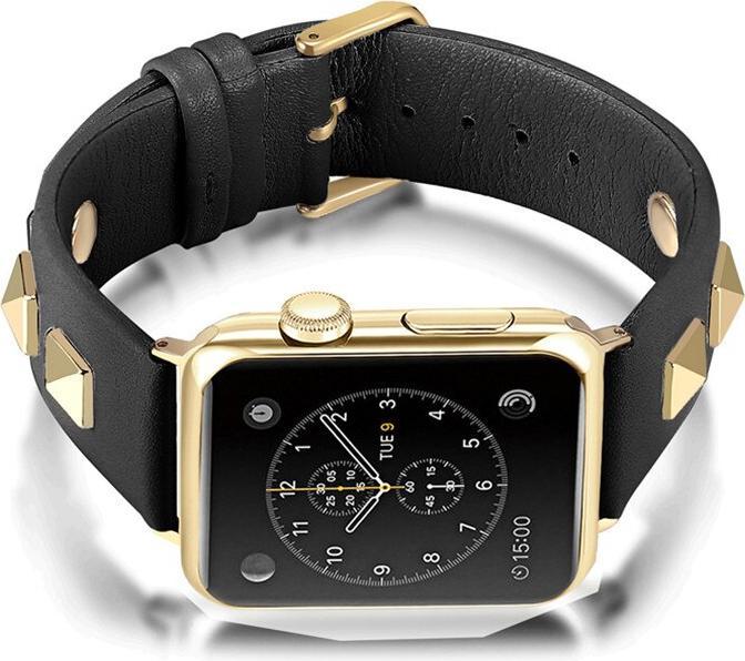 Image du produit PhoneLook Bracelet punk en cuir véritable taille ajustable (Cuir véritable)