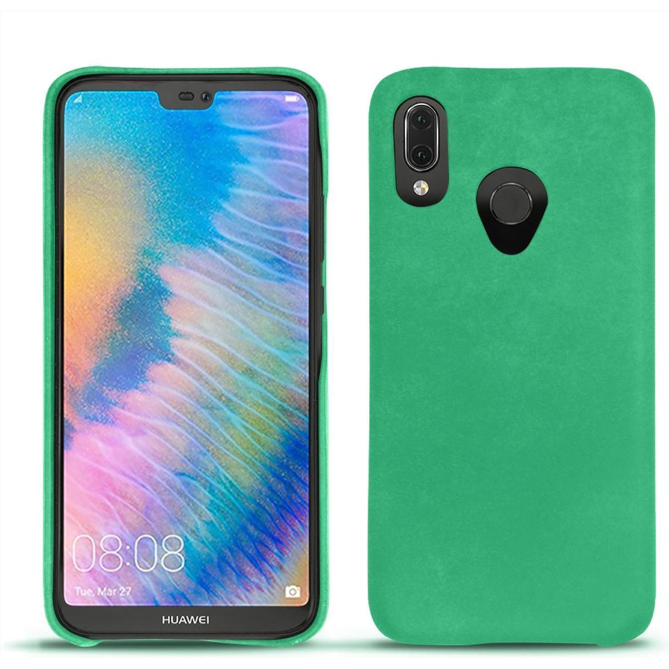 Noreve Lederschutzhülle (Huawei P20 Lite), Smartphone Hülle, Grün