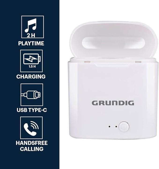 Produktbild Grundig Ohrstöpsel TWS 400mAh BT charg PL (NC, 2 h, Kabellos)