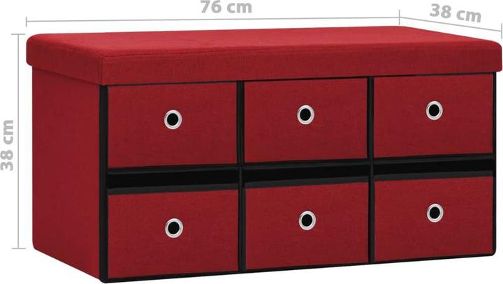 Actual product image vidaXL Bank mit Stauraum (76 cm)