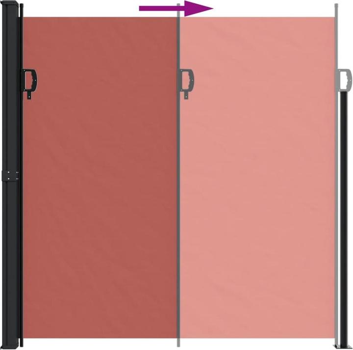 Produktbild VidaXL Seitenmarkise Ausziehbar rot (1.40 m)