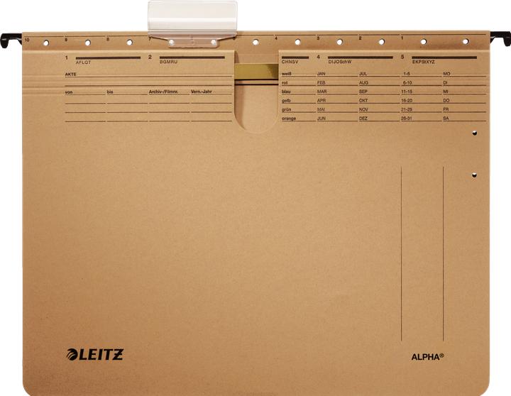 Actual product image Leitz ALPHA hanging file, A4, commercial stapling, natron (A4, 10 x)
