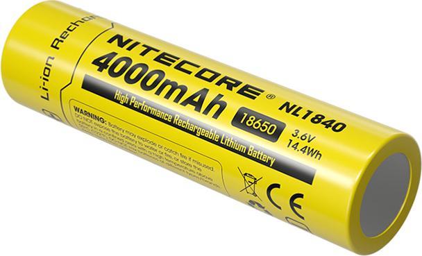 Actual product image Nitecore NL1840 (1 pcs., 18650, 4000 mAh)