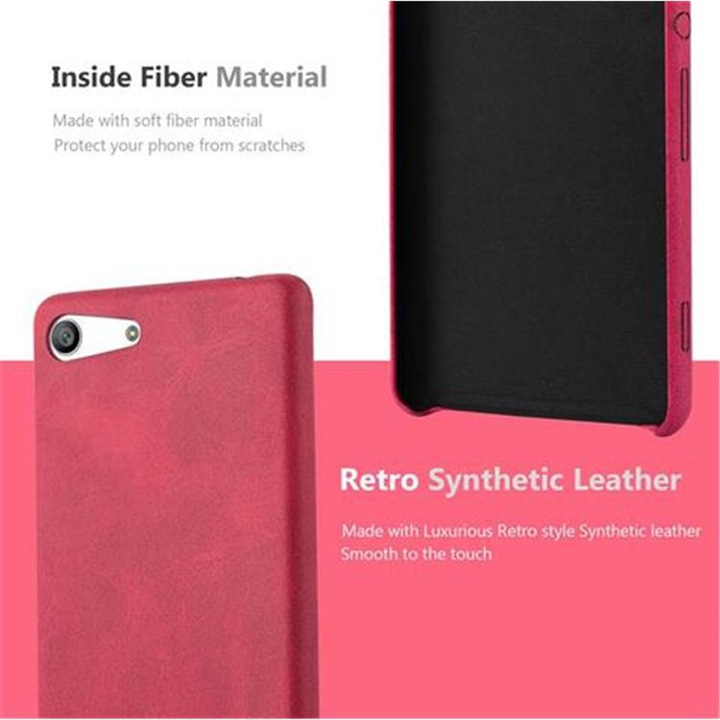 Image du produit Cadorabo Couverture rigide en similicuir avec structure (Sony Xperia M5)