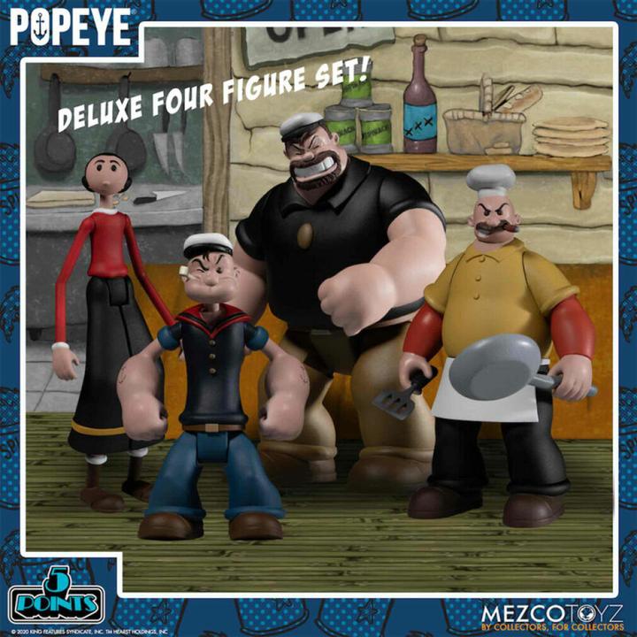 Image du produit Mezco Toys Popeye - 5 Points: Box Set - Deluxe