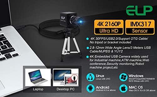 Actual product image ELP 4K Ultra HD Webcam mit Zoom-Objektiv (5-50mm)