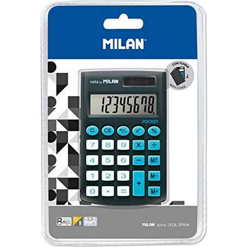 Milan, Taschenrechner, Taschenrechner Pocket Touch 150908KBL juoda-mėlynas (Solarzellen, Batterien)