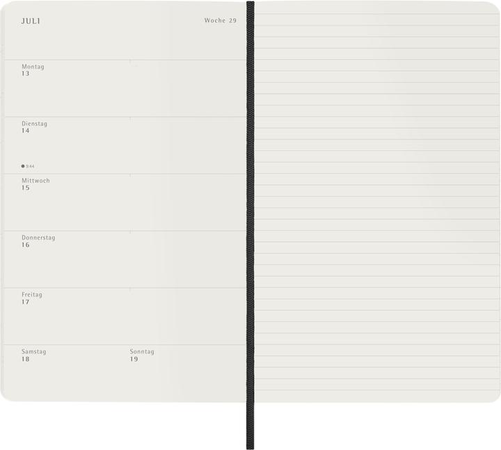Actual product image Moleskine WONK 2026 DE LG SC Swrz (13 x 21 cm, German)