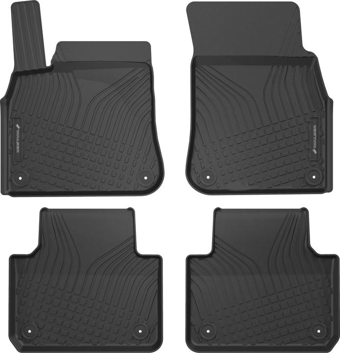 Walser Premium Gummimatten Roadmaster für VW Touareg (CR7, RC8) 11/2017-Heute (2 front mats + 2 rear mats)