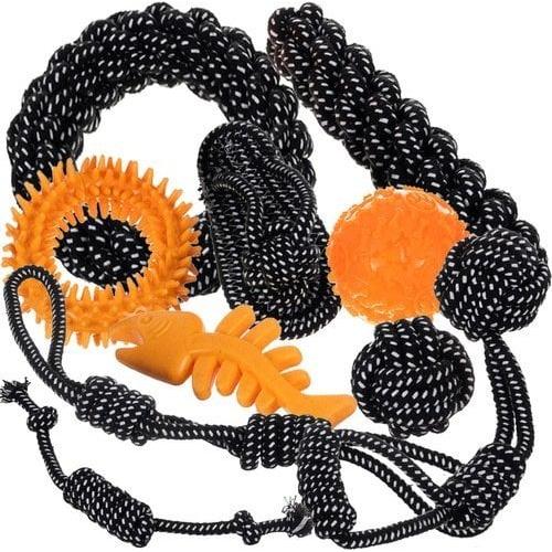 Purlov Zestaw zabawek dla psa - 10 szt. 24388, Gioco per cani