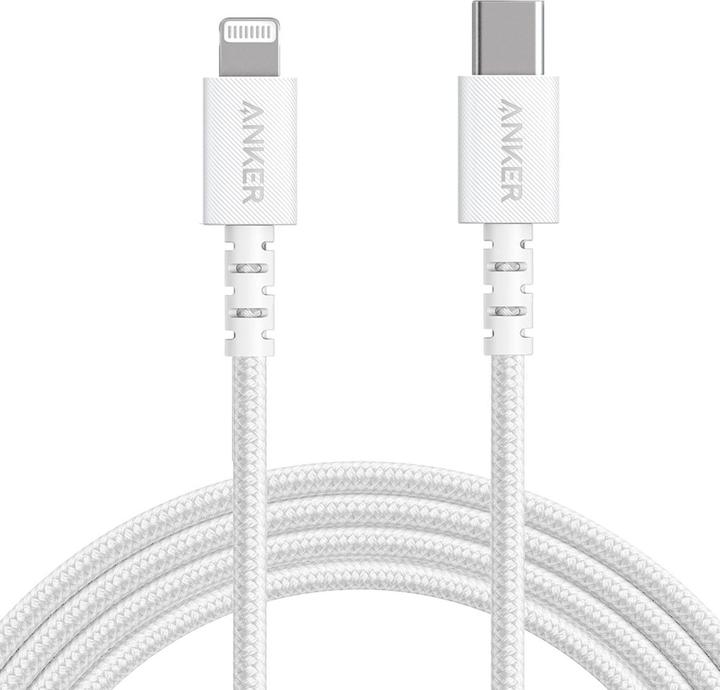 Image du produit Anker PowerLine Select+ Câble USB-C avec connecteur Lightning 182cm 6ft pour ligne hors tension Blanc (1.80 m)